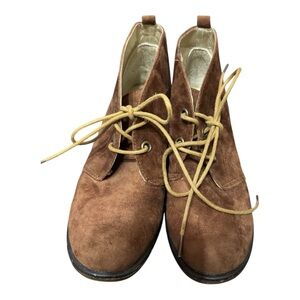 Dirty Laundry Brown Suede Lace Up Ankle Boots Women’s Size 8